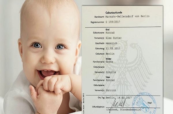 تسجيل الطفل المولود في المانيا